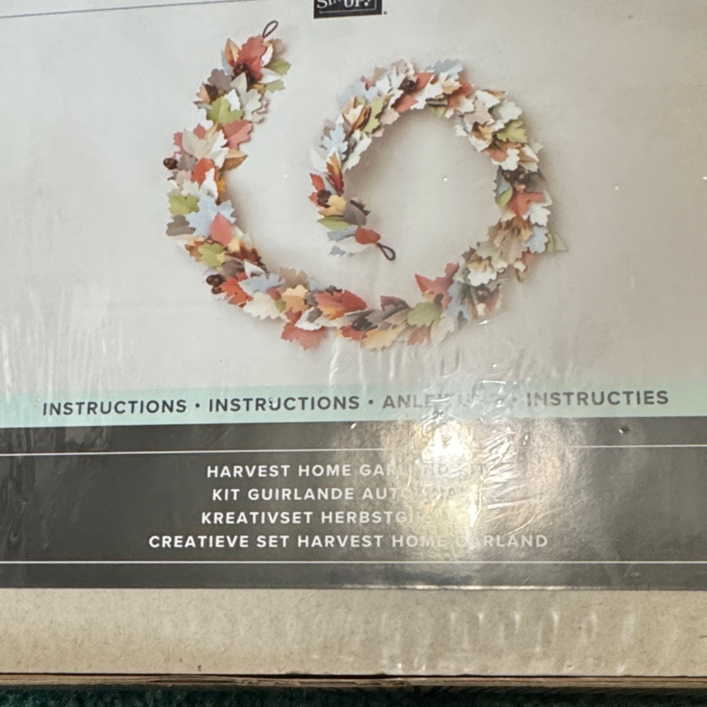 Stampin' Up! Autumn Leaf Garland in Orange, Red, Yellow, Green, Cream, Brown